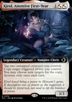 Kirol Attentive First-Year (Ext Art) | 374 | MTG | Lorwyn Eclipsed | Regular - Image 1