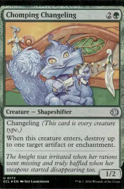 Chomping Changeling | 172 | MTG | Lorwyn Eclipsed | Foil | 50% Off 2nd Item - Image 1