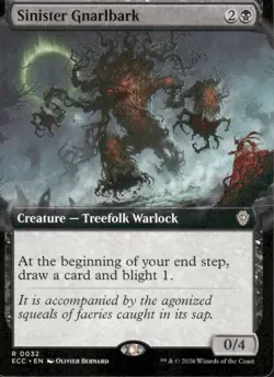 Sinister Gnarlbark (Extended Art) | 32 | MTG | Lorwyn Eclipsed |50% Off 2nd Item - Image 1