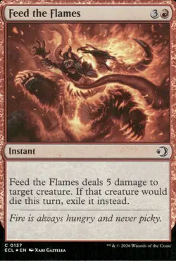 Feed the Flames | 137 | MTG | Lorwyn Eclipsed | Foil | 50% Off 2nd Item - Image 1