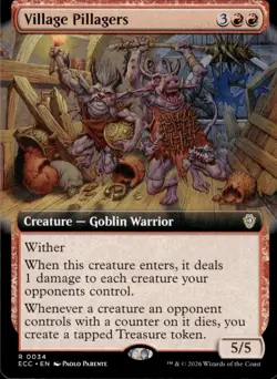 Village Pillagers (Extended Art) | 34 | MTG | Lorwyn Eclipsed |50% Off 2nd Item - Image 1