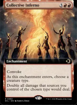 Collective Inferno (Extended Art)| 363 | MTG | Lorwyn Eclipsed |50% Off 2nd Item - Image 1