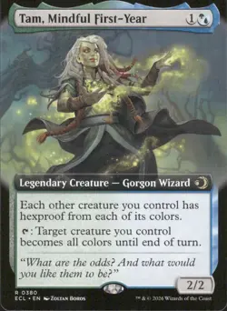 Tam, Mindful First-Year (Ext Art)| 380 | MTG | Lorwyn Eclipsed |50% Off 2nd Item - Image 1