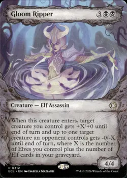 Gloom Ripper (Showcase) | 312 | MTG | Lorwyn Eclipsed | 50% Off 2nd Item - Image 1