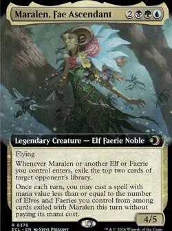 Maralen, Fae Ascendant (Ext Art)| 376 | MTG | Lorwyn Eclipsed | 50% Off 2nd Item - Image 1