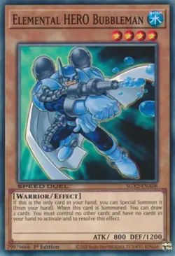Elemental HERO Bubbleman - SGX2-ENA08 - Common - 1st Edition Near Mint Yugioh! C - Image 1