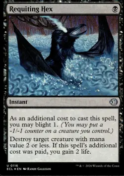 Requiting Hex | 116 | MTG | Lorwyn Eclipsed | Foil | 50% Off 2nd Item - Image 1