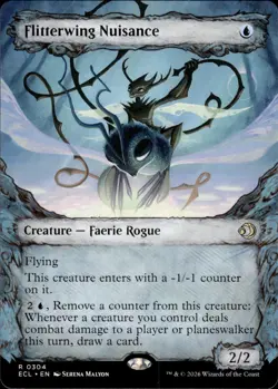 Flitterwing Nuisance (Showcase) | 304 | MTG | Lorwyn Eclipsed | 50% Off 2nd Item - Image 1