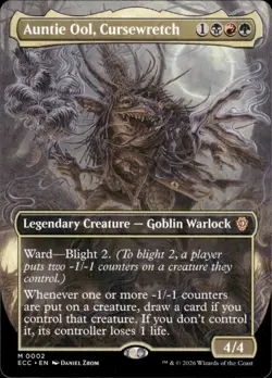 Auntie Ool Cursewretch (Borderless)| 2 | MTG | Lorwyn Eclipsed |50% Off 2nd Item - Image 1