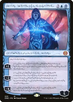 Jace, the Perfected Mind- Phyrexia: All Will Be One Showcase Phyrexian MTG-NM - Image 1