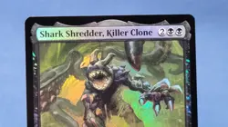 MTG Shark Shredder, Killer Clone (73/343) Teenage Mutant Ninja Turtles NM FOIL - Image 2