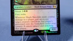 MTG Shark Shredder, Killer Clone (73/343) Teenage Mutant Ninja Turtles NM FOIL - Image 3
