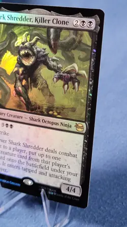 MTG Shark Shredder, Killer Clone (73/343) Teenage Mutant Ninja Turtles NM FOIL - Image 4