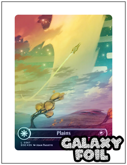 1x Plains, Galaxy Foil Full Art 0367 - Edge of Eternities, Magic MTG NM - Image 1