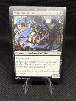 Venomized Cat | 0072 | MTG | Marvel's Spider-Man | 50% off 2nd Card - Image 1