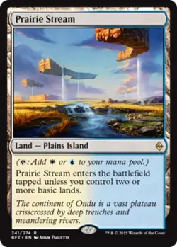 x1 Prairie Stream R MTG Battle For Zendikar M/NM, English - Image 1