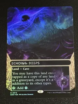 MTG Edge of Eternities Stellar Sights Echoing Deeps Borderless Foil 0013 Rare - Image 1