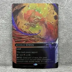 MTG Needle Spires (Borderless) – Edge of Eternities (EOS) #120 Galaxy Foil NM - Image 1