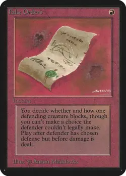 False Orders Limited Edition Alpha HP MTG - Image 1