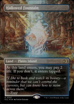 Hallowed Fountain (Borderless) | 347 | MTG | Lorwyn Eclipsed | Foil - Image 1