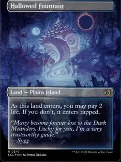 Hallowed Fountain (Borderless) | 347 | MTG | Lorwyn Eclipsed | Foil - Image 2