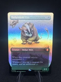 Badgermole Cub (Borderless) | 326 | MTG | Avatar | Foil - Image 1