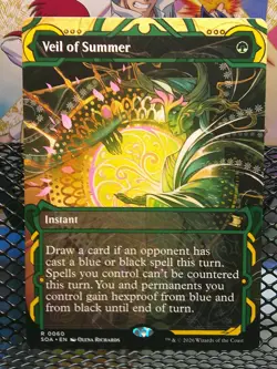 VEIL OF SUMMER NM-M Secrets of Strixhaven Mystical Archive Rare Regular - Image 1