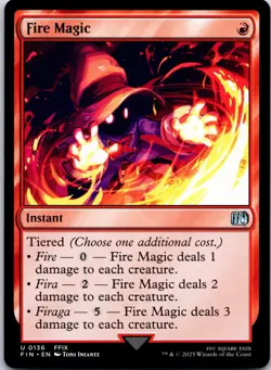 Fire Magic 136 Uncommon FINAL FANTASY Magic: The Gathering Near Mint - Image 1