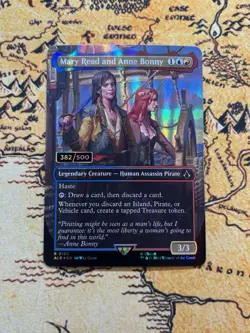 MTG Magic the Gathering Mary Read And Anne Bonny Serialized 382/500 Serial ACR - Image 1