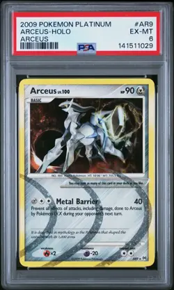 Pokemon PSA 6 Arceus AR9 Holo Rare Platinum: Arceus Free Shipping! - Image 1