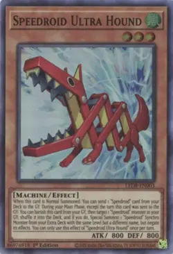 Speedroid Ultra Hound - LED8-EN003 - Super Rare - 1st Edition Near Mint Yugioh! - Image 1