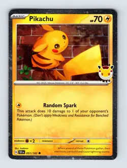 Pikachu (Pokemon Day 2026) - Cosmos Holo 051/162 - NM - Pokemon Promo - Image 1