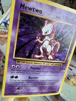 2016 Pokemon TCG Mewtwo XY Evolutions 51/108 Cracked Ice Holo Rare LP Card - Image 2