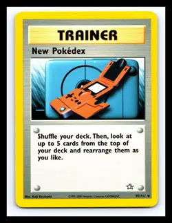 💥 New Pokedex 95/111 Non Holo Pokemon TCG Card Vintage Neo Genesis - Image 1