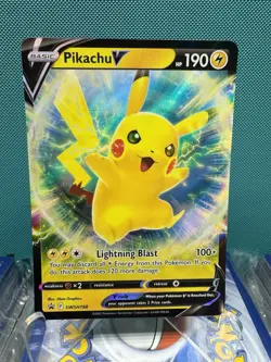 Pikachu V SWSH198 Pokemon SWSH: Sword & Shield Promo Cards Promo NM - Image 1