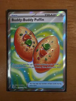 Pokemon - Buddy-Buddy Poffin - 167/132 - Mega Evolution - Full Art Trainer Item - Image 1