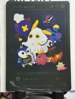 Pokepu Treck Ah Trit Promo Pikachu Ghost October Fan Art Custom Pokemon - Image 1