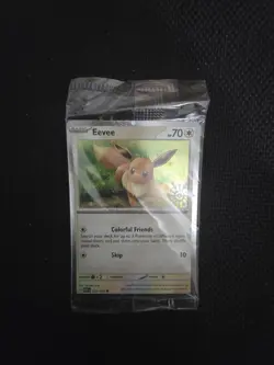 Eevee 133/165 151 2025 Holiday Stamped Promo Pokemon Card - NM SEALED - Image 1
