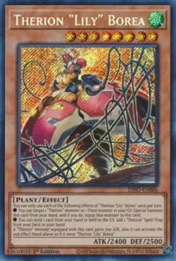 Therion "Lily" Borea - DIFO-EN006 - Secret Rare - 1st Edition Near Mint Yugioh! - Image 1