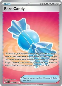 Rare Candy | 175 | Pokemon | Mega Evolution | Holofoil | 50% off 2nd Item - Image 1