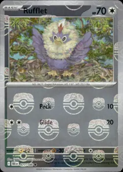 Rufflet | 77 | Pokemon | Black Bolt | Master Ball Pattern | 50% off 2nd Item - Image 1