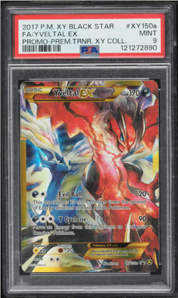 2017 Pokemon XY Promo Premium Trainer Full Art Yveltal EX #XY150a PSA 9 MINT - Image 1