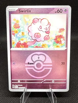 Swirlix | 93 | Pokemon | Ascended Heroes | Reverse | Love Ball |50% Off 2nd Item - Image 1