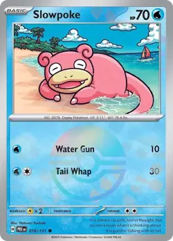 Slowpoke | 18 | Pokemon | Prismatic Evolutions | Poke Ball | 50% off 2nd Item - Image 1