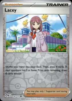 Lacey | 114 | Pokemon | Prismatic Evolutions | Reverse | 50% off 2nd Item - Image 1