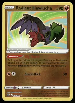 Radiant Hawlucha 081/189 SWSH10: Astral Radiance Pokemon - Image 1