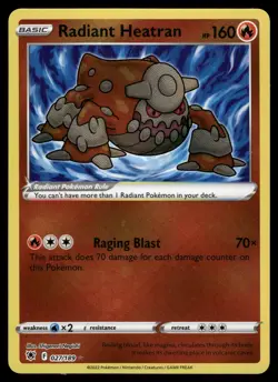 Radiant Heatran 027/189 SWSH10: Astral Radiance Pokemon - Image 1