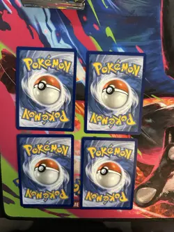4x Mega Diancie ex 041/094 Me02: Phantasmal Flames Holo Pokemon Cards - Image 2