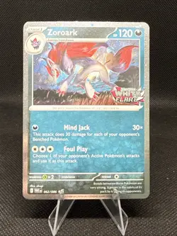 Zoroark | 62/086 | Pokemon | White Flare | Stamped Cosmos Holo Promo - Image 1