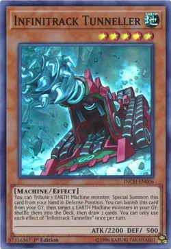 Infinitrack Tunneller - INCH-EN006 - Super Rare - 1st Edition Near Mint Yugioh! - Image 1